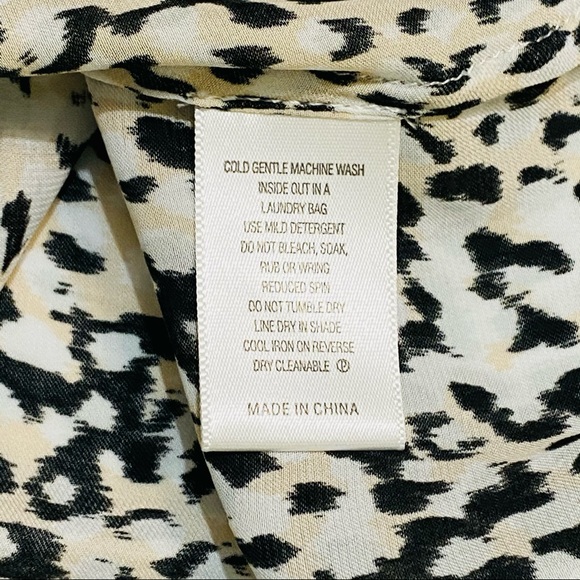 WITCHERY Womens Size 6 Ladies Animal Print Gathered Top Size 6 - Picture 11 of 16